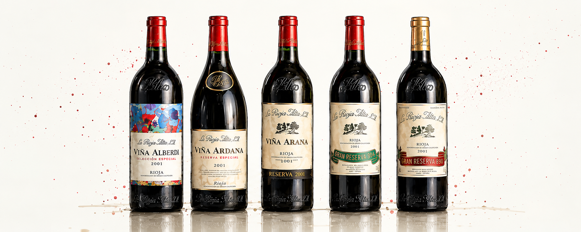 🍷 CATA HORIZONTAL 2001: CINCO GRANDES VINOS DE LA RIOJA ALTA